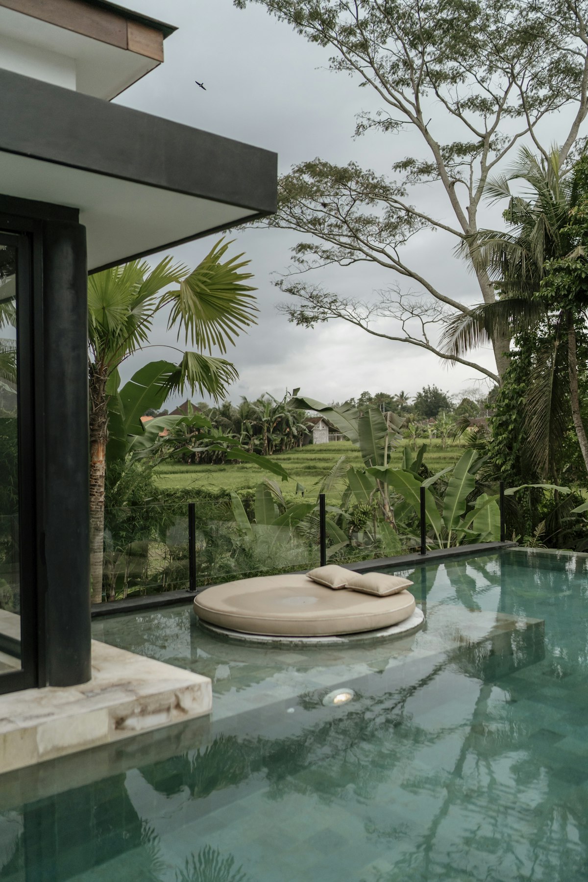 Luxury Bali pool villa with rice-field view
