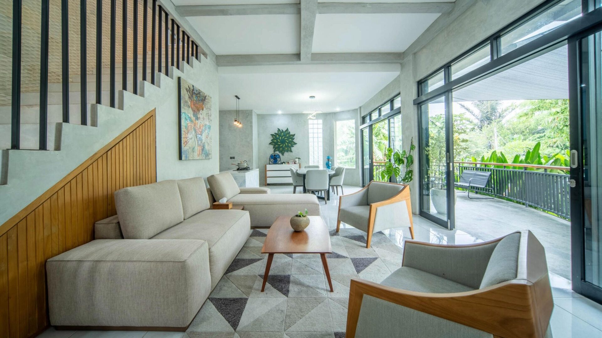 Living room at Gang Beji Villa, Dalung