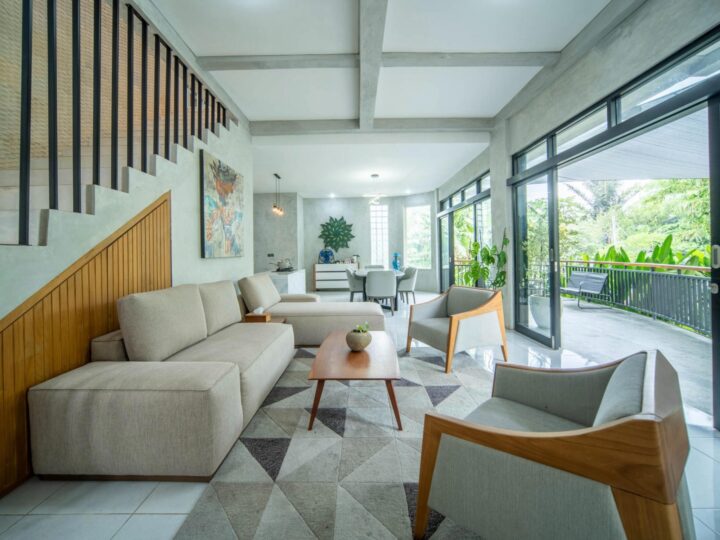 Living room at Gang Beji Villa, Dalung
