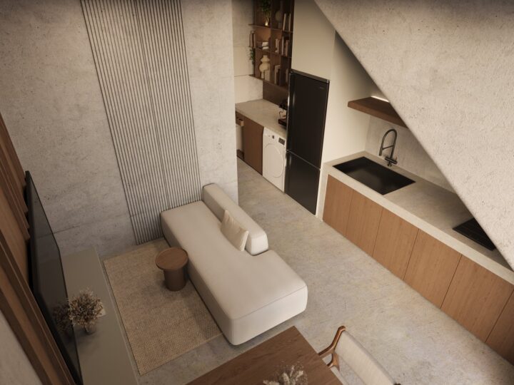 Loft overview at SOLACE Residence, Abianbase