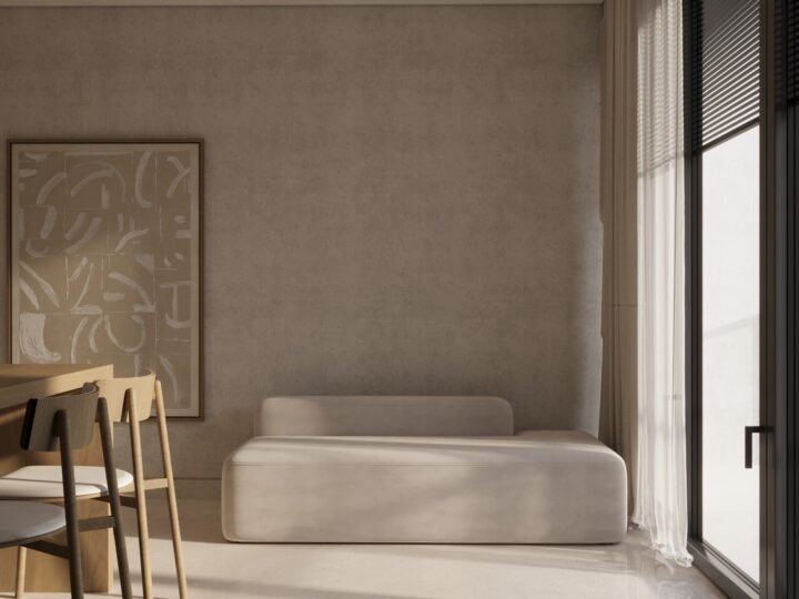 Apartment lounge at SOLACE Residence, Abianbase