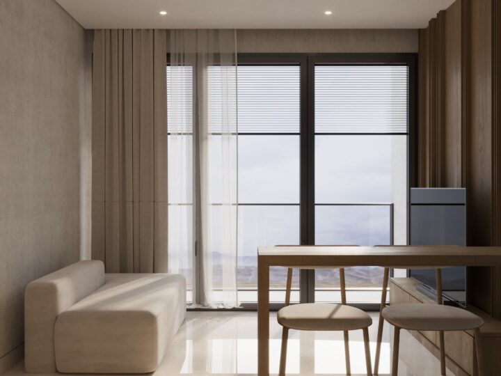 Balcony window at SOLACE Residence, Abianbase