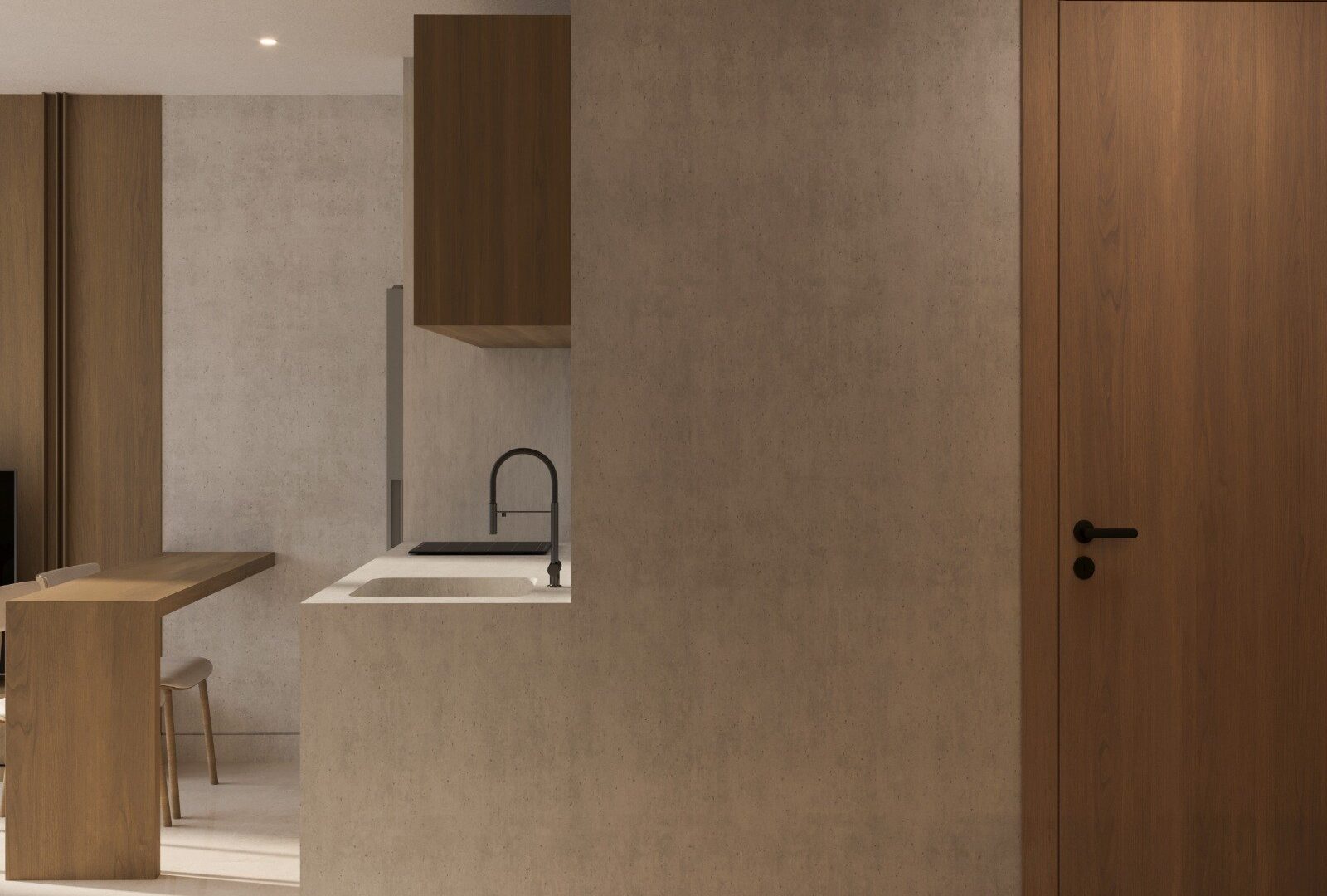Kitchenette at SOLACE Residence, Abianbase