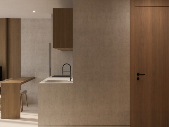 Kitchenette at SOLACE Residence, Abianbase