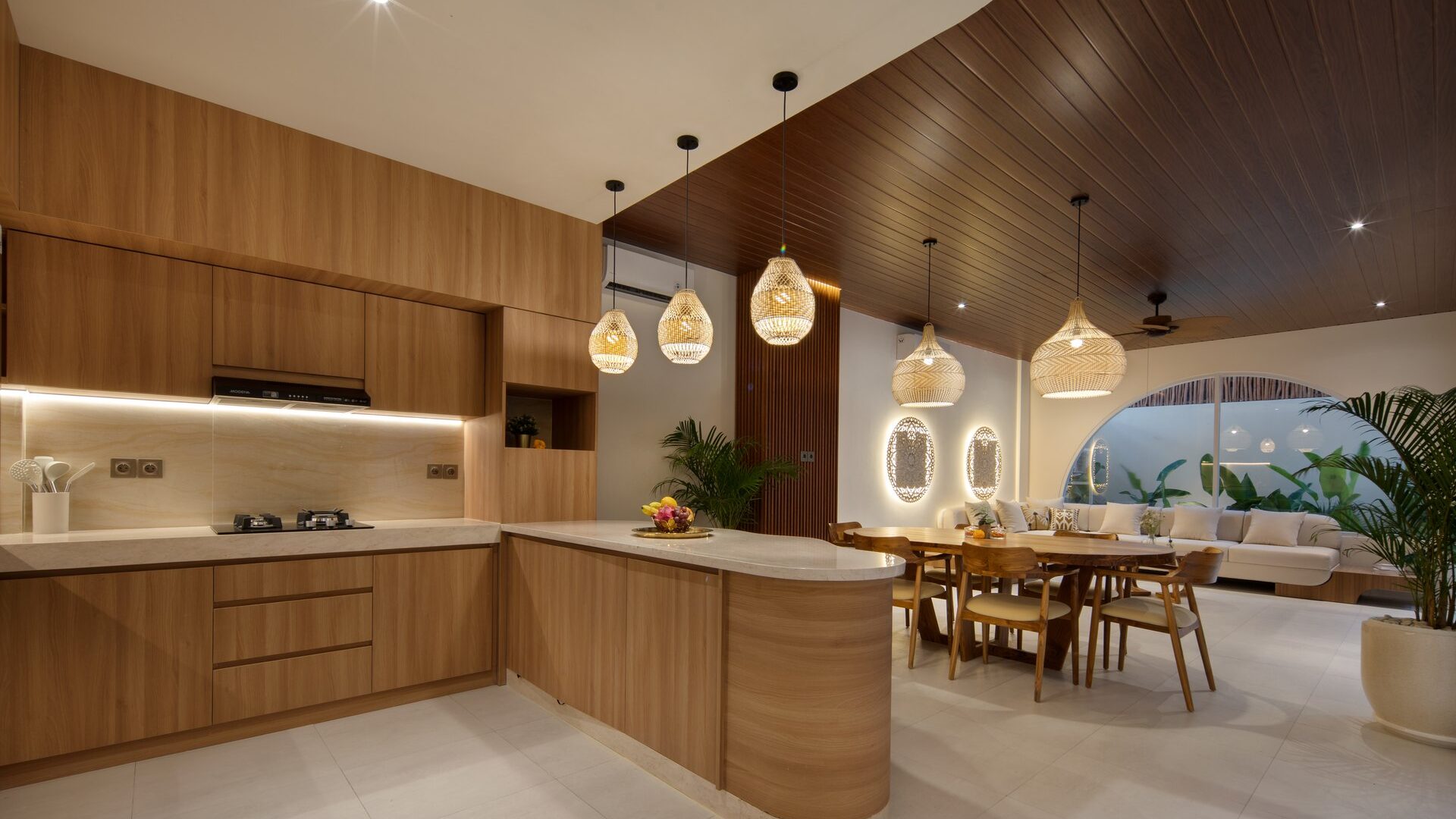 Kitchen at Villa Amandine, Tumbak Bayuh