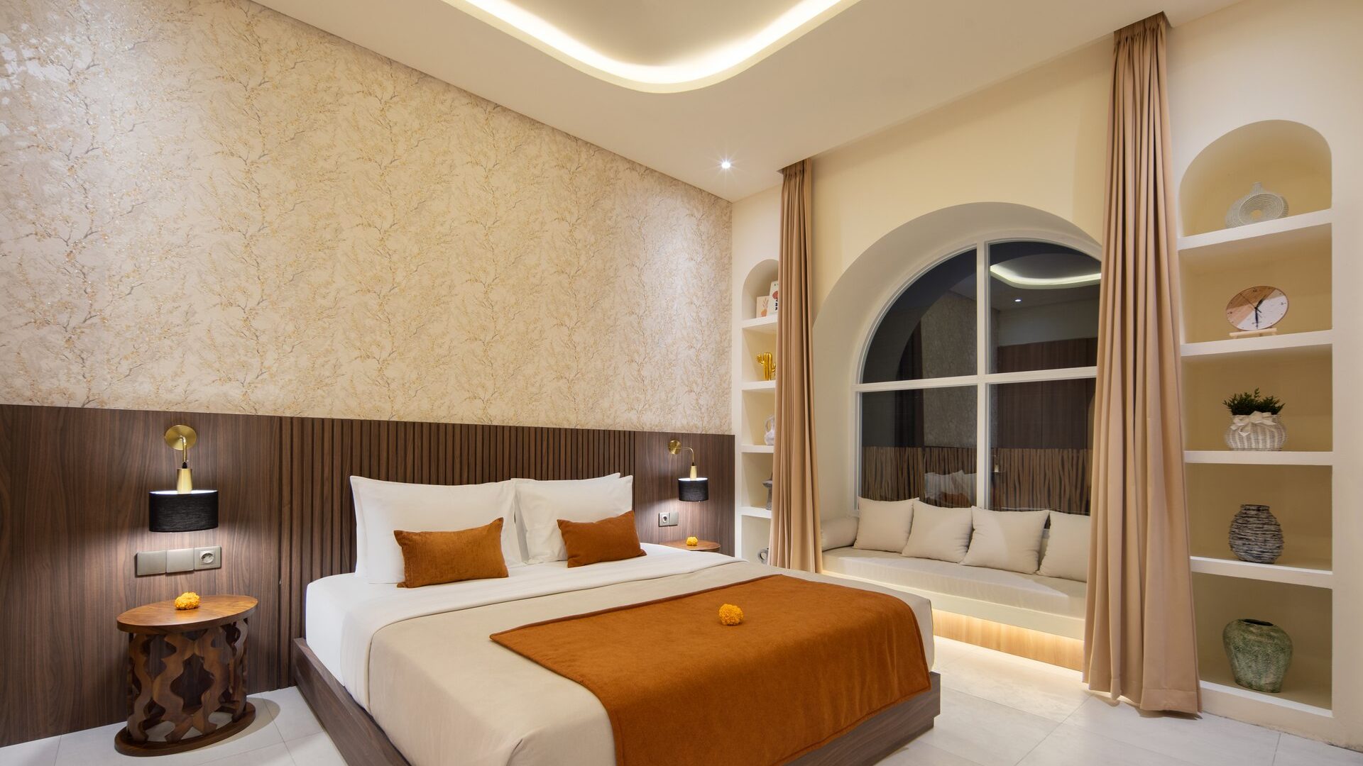 Bedroom one at Villa Amandine, Tumbak Bayuh