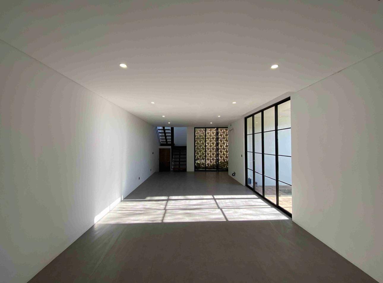 Open plan interior at We Villa Cemagi